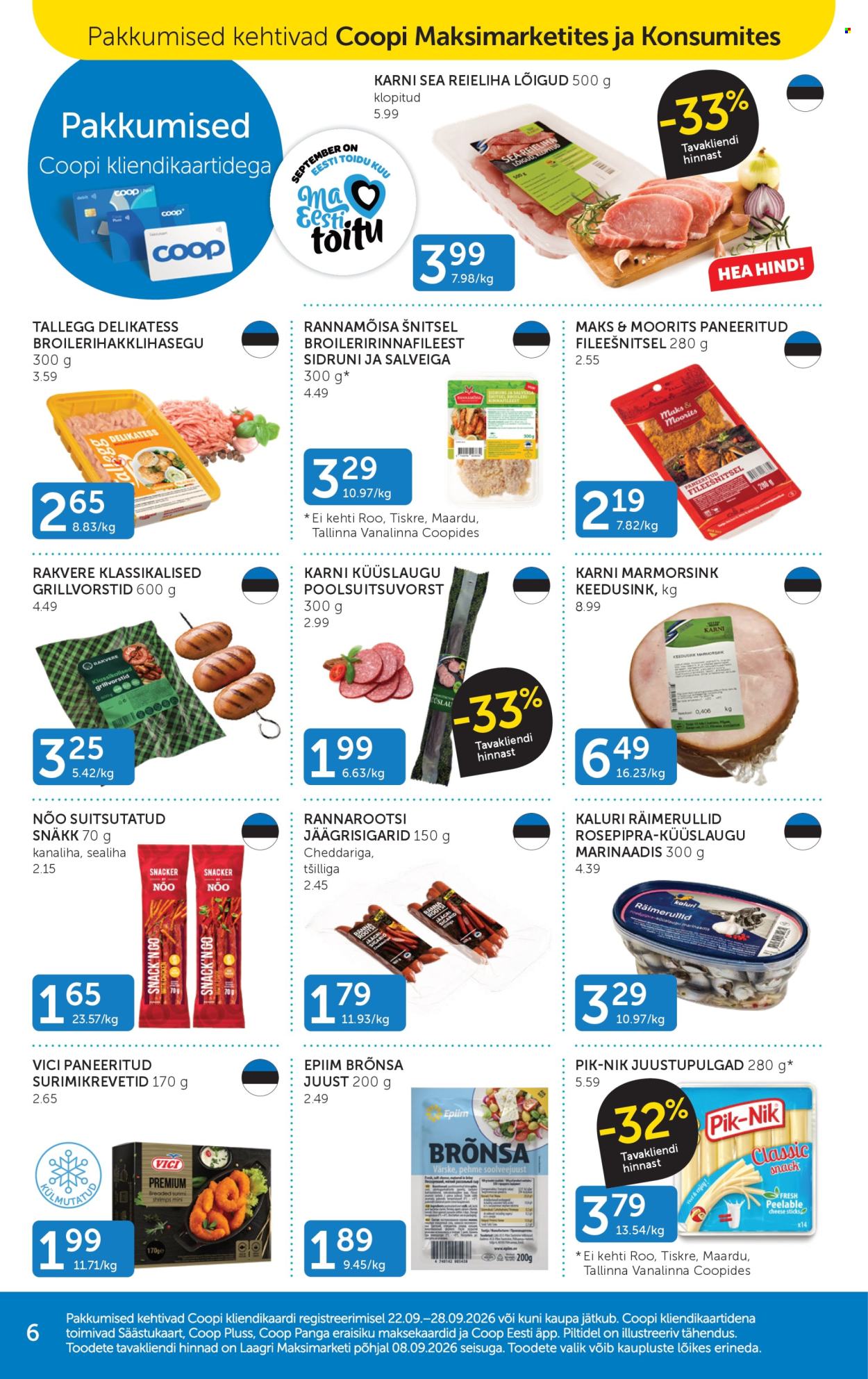Coop kliendileht - 22.09.2026 - 28.09.2026. Lehekülg 6