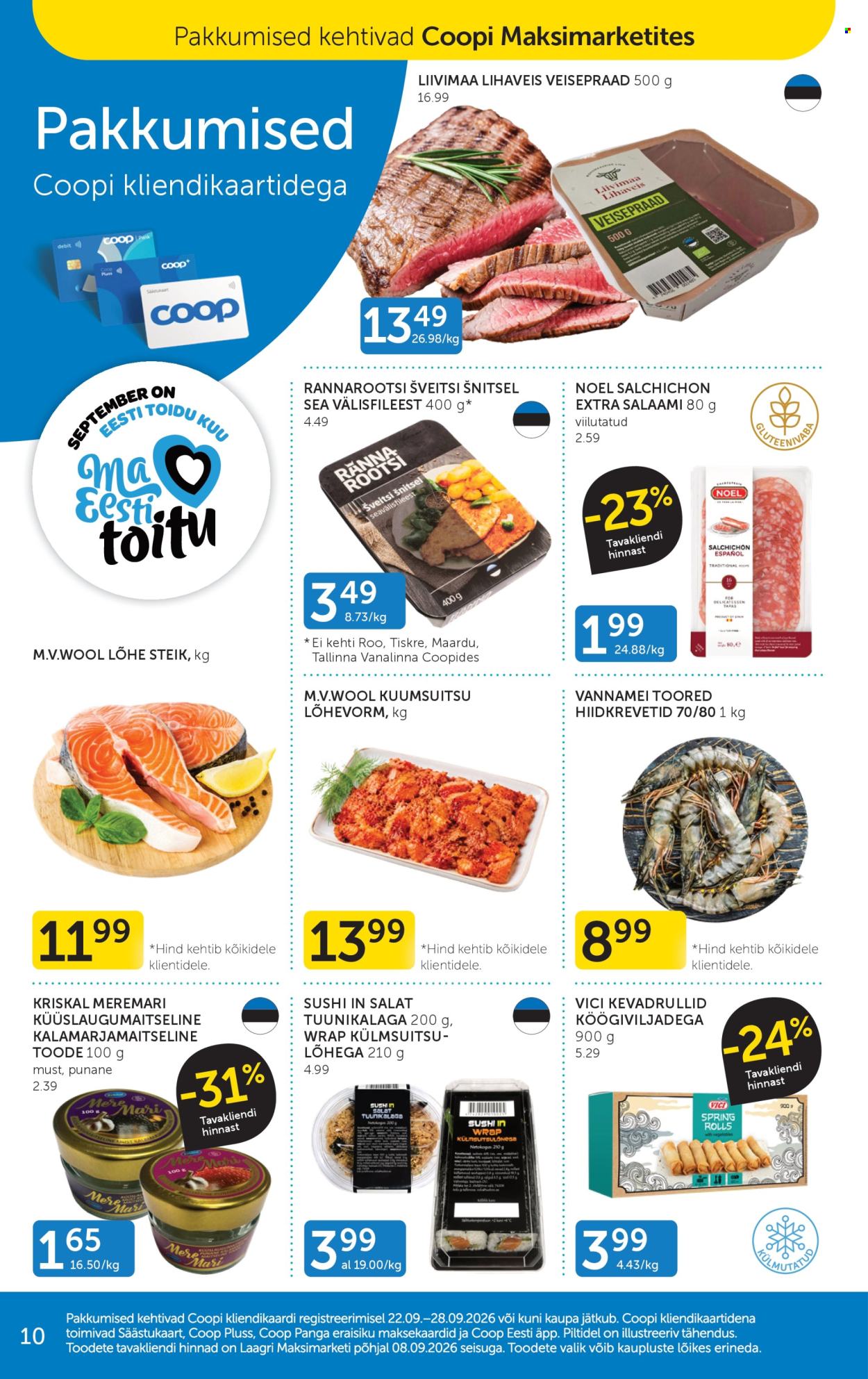 Coop kliendileht - 22.09.2026 - 28.09.2026. Lehekülg 10