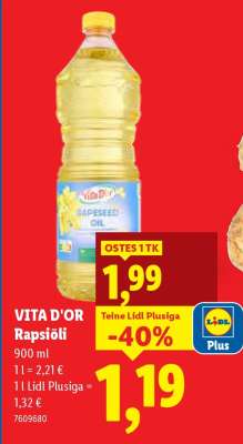 VITA D'OR Rapsiõli