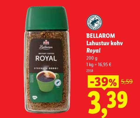 Bellarom Lahustuv kohv Royal