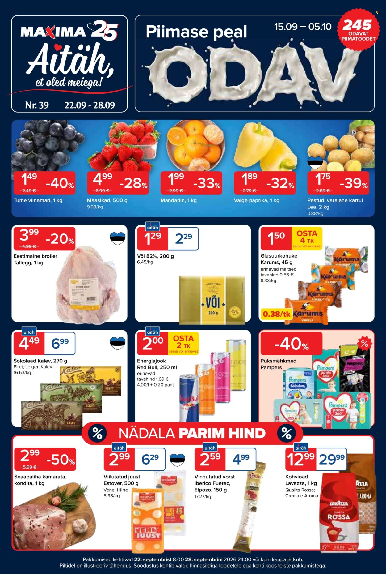 Maxima kliendileht - 22.09.2026 - 28.09.2026. Lehekülg 1