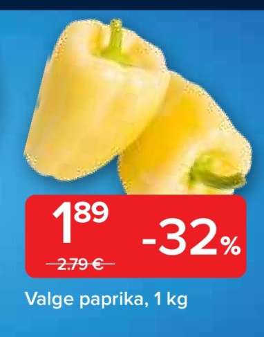 Valge paprika, 1 kg