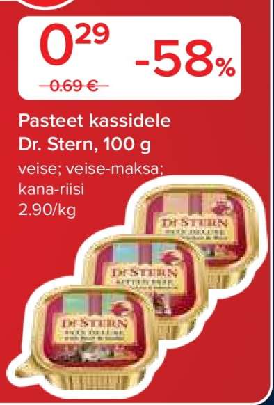 Pasteet kassidele Dr. Stern, 100 g