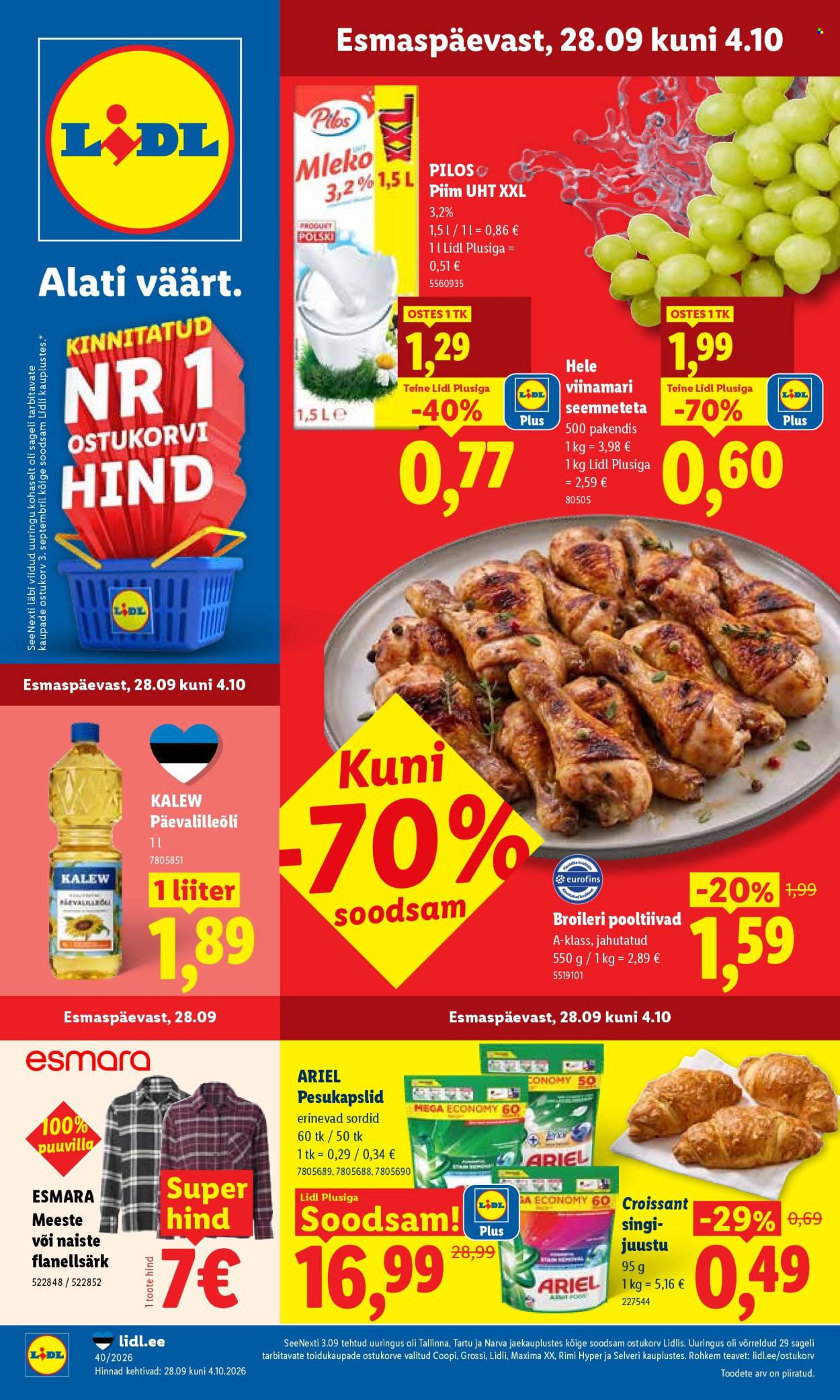 Lidl kliendileht - 28.09.2026 - 04.10.2026. Lehekülg 1
