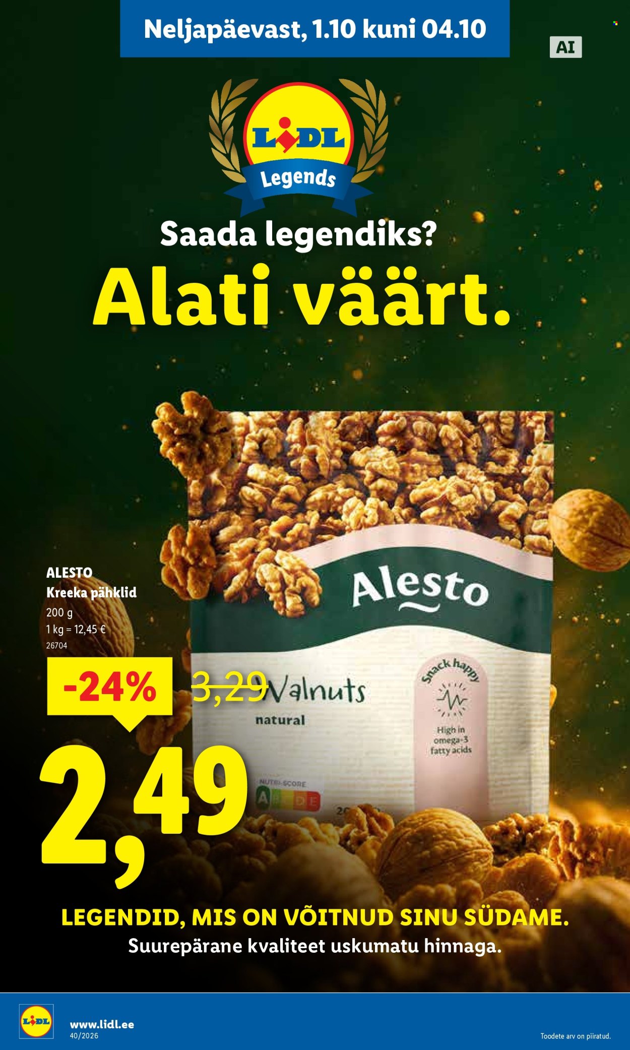 Lidl kliendileht - 28.09.2026 - 04.10.2026. Lehekülg 36