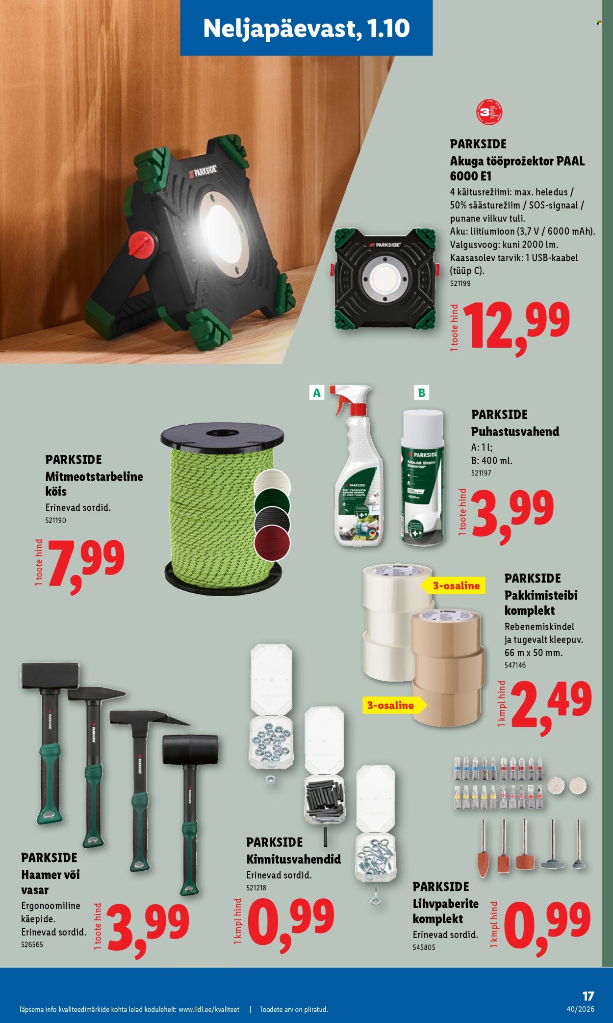 Lidl kliendileht - 28.09.2026 - 04.10.2026. Lehekülg 17