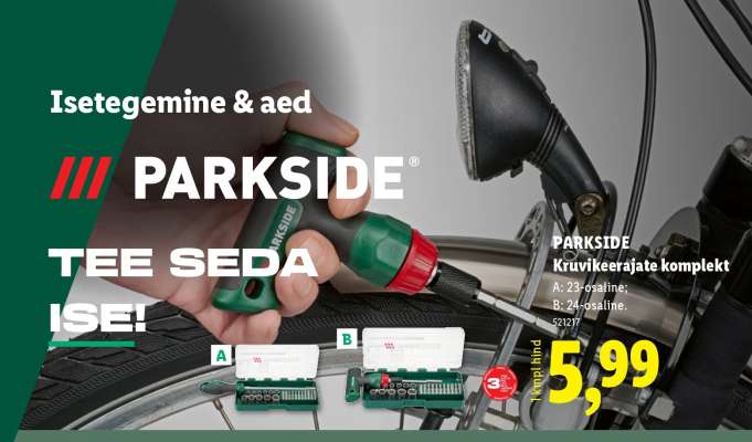 PARKSIDE Kruvikeerajate komplekt