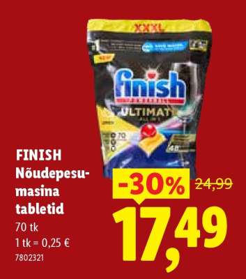 Finish Nõudepesumasina tabletid