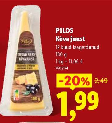 PILOS Kõva juust