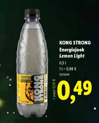 KONG STRONG Energiajook Lemon Light