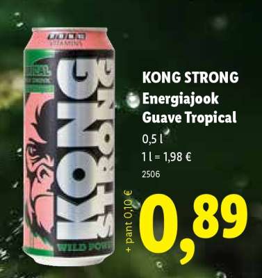KONG STRONG Energiajook Guave Tropical