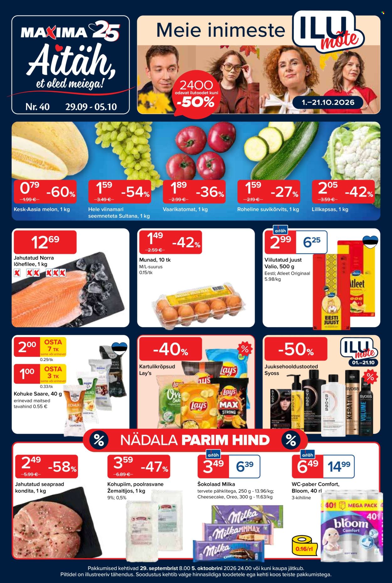 Maxima kliendileht - 29.09.2026 - 05.10.2026. Lehekülg 1