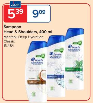 Šampoon Head & Shoulders, 400 ml