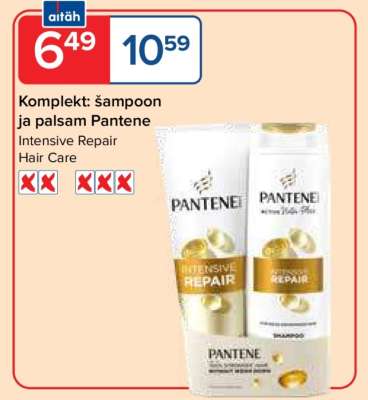 Komplekt: šampoon ja palsam Pantene