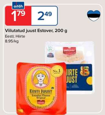 Viilutatud juust Estover, 200 g