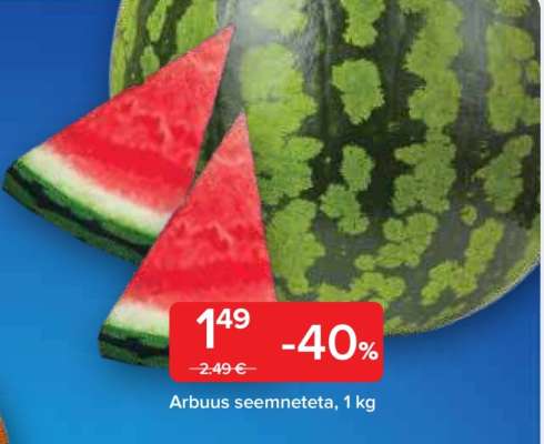 Arbuus seemneteta, 1 kg