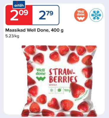 Maasikad Well Done, 400 g