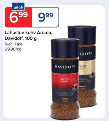Lahustuv kohv Aroma, Davidoff, 100 g