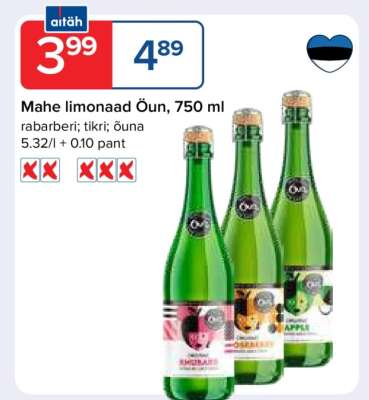 Mahe limonaad Õun, 750 ml