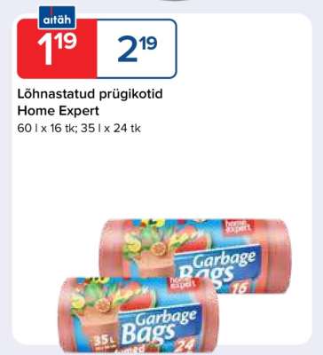 Lõhnastatud prügikotid Home Expert