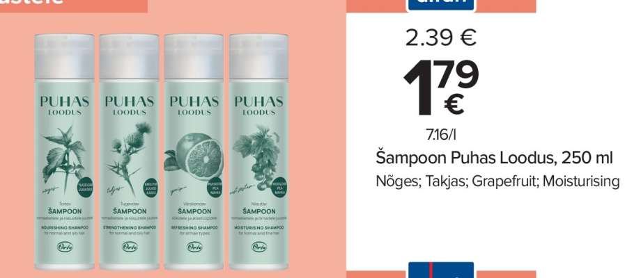 Šampoon Puhas Loodus
