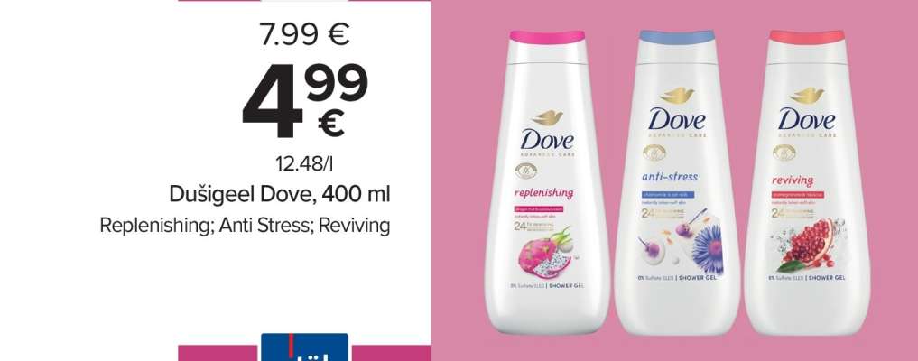 Dušigeel Dove, 400 ml
