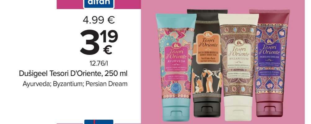 Dušigeel Tesori D'Oriente, 250 ml