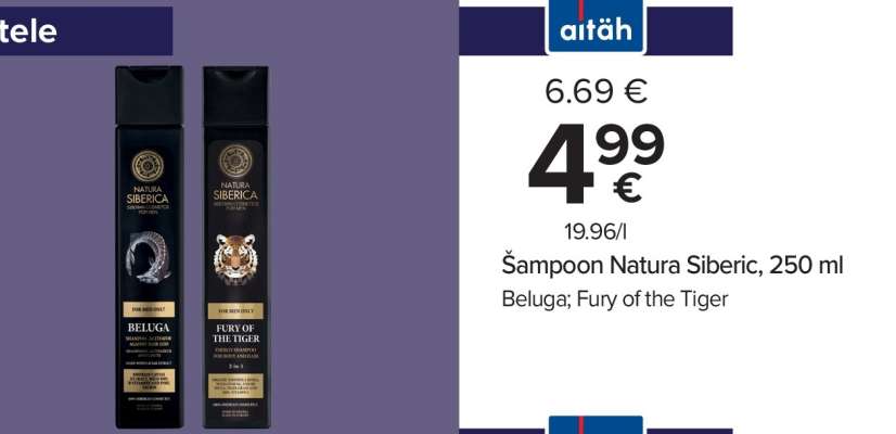 Šampoon Natura Siberic, 250 ml