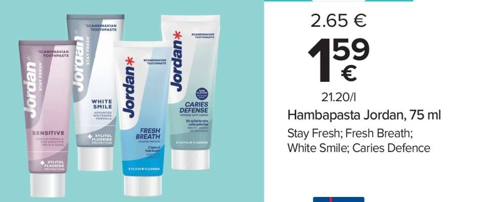 Hambapasta Jordan, 75 ml