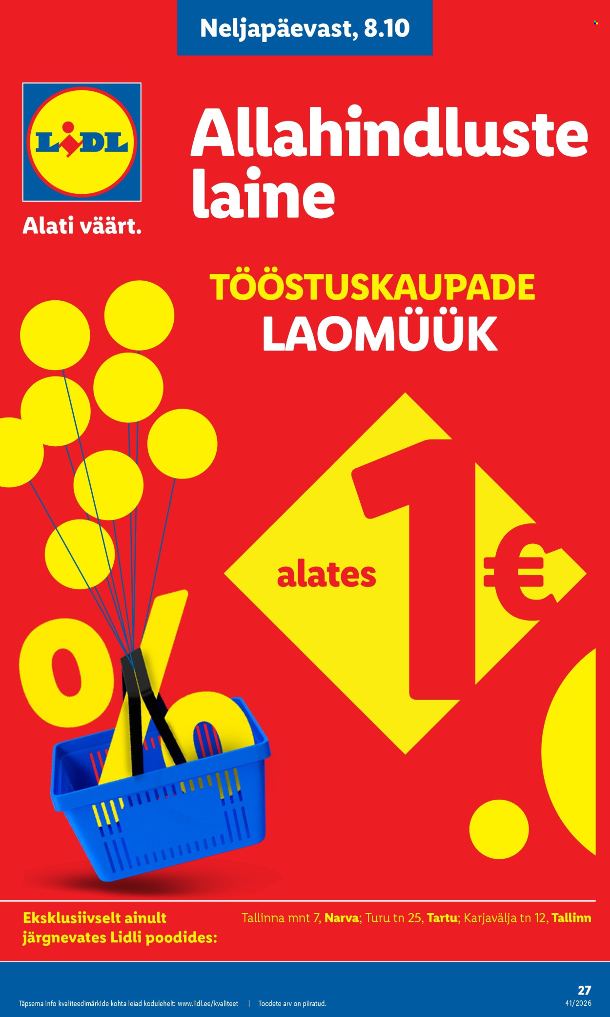 Lidl kliendileht - 05.10.2026 - 11.10.2026. Lehekülg 27