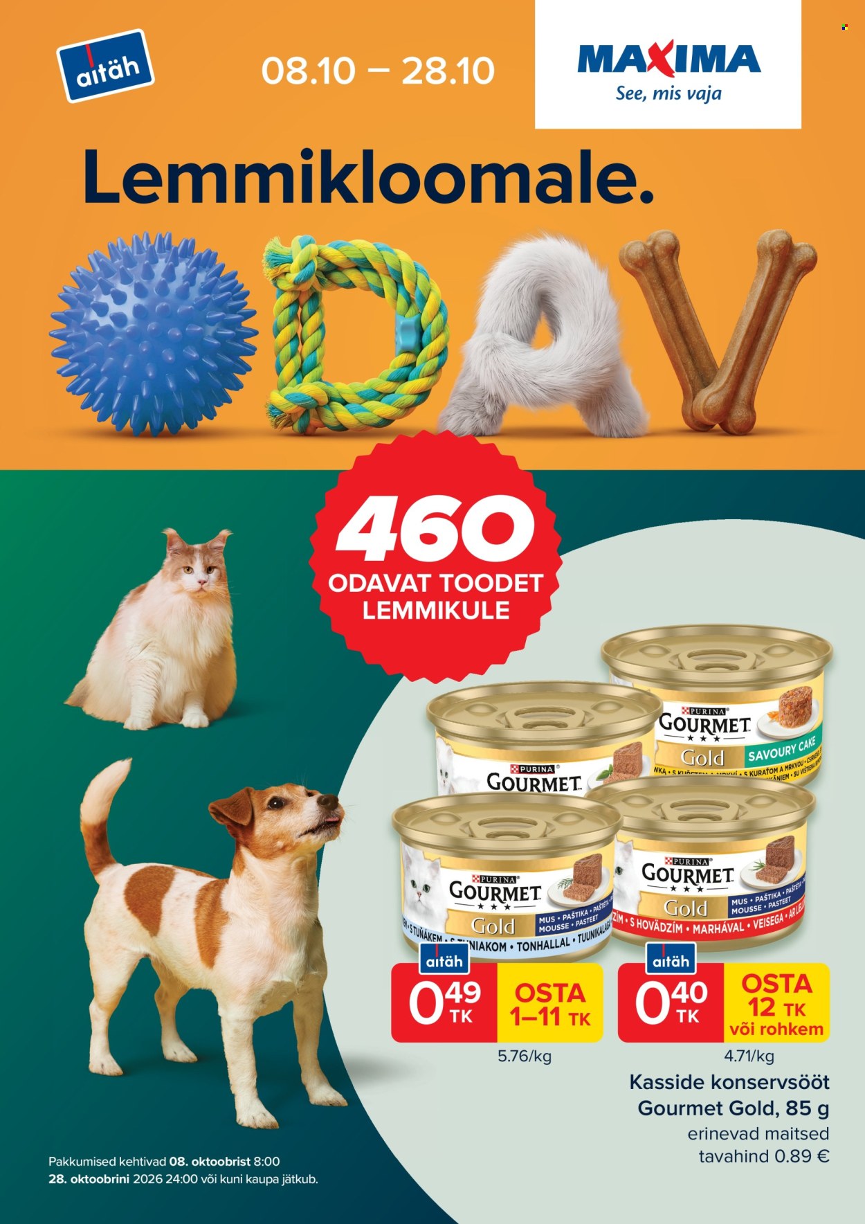 Maxima kliendileht - 08.10.2026 - 28.10.2026. Lehekülg 1