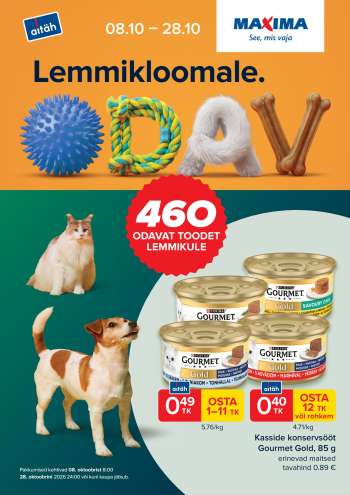 Kaupluse Maxima kliendileht - 08.10.2026 - 28.10.2026.