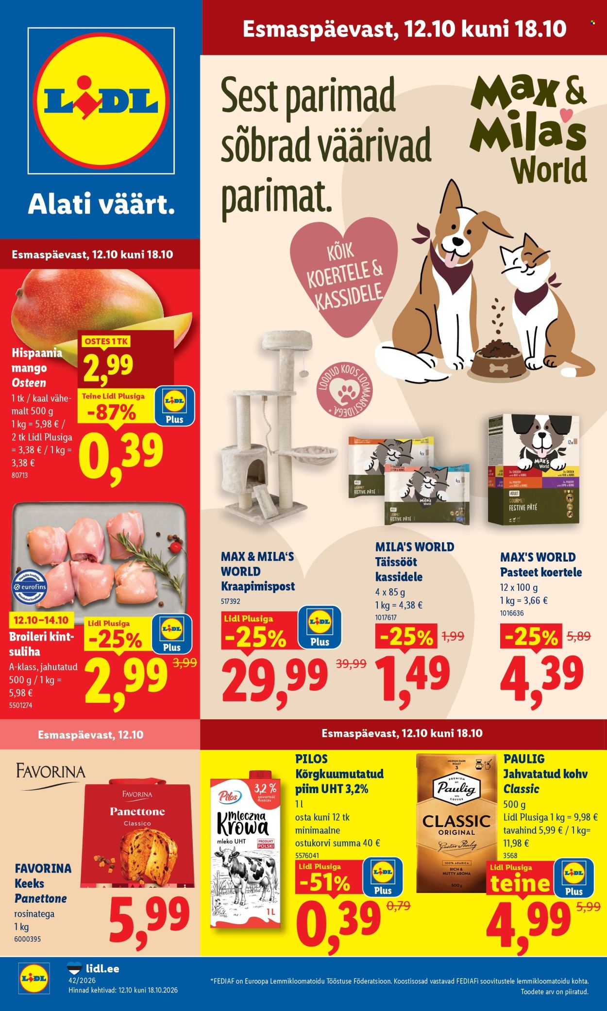 Lidl kliendileht - 12.10.2026 - 18.10.2026. Lehekülg 1