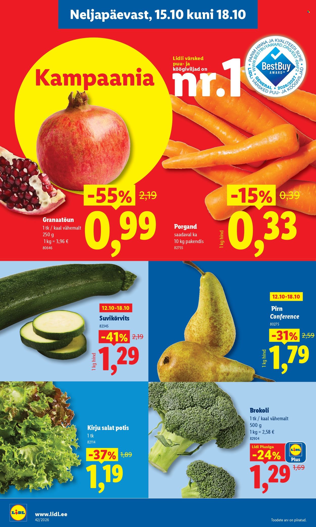 Lidl kliendileht - 12.10.2026 - 18.10.2026. Lehekülg 46
