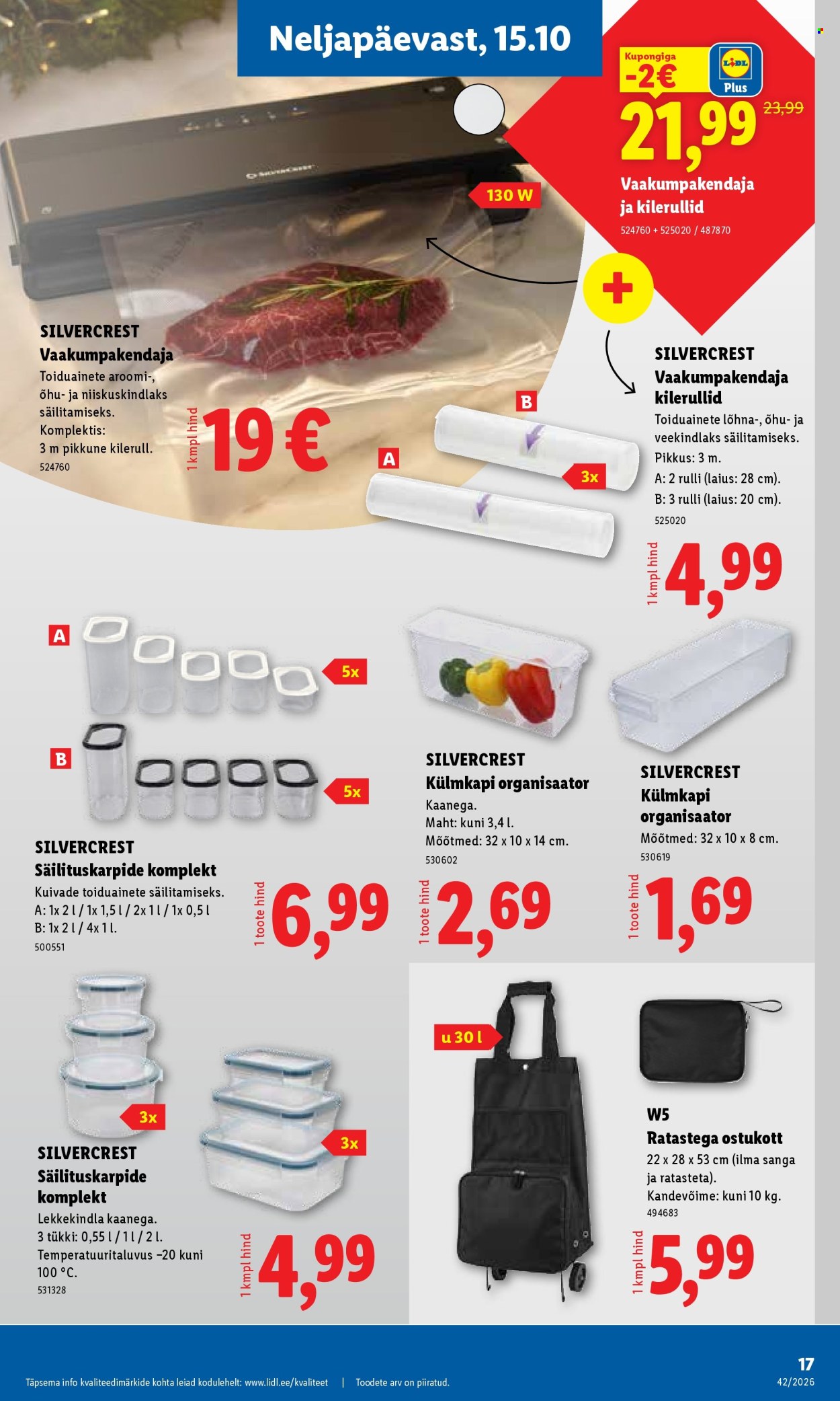 Lidl kliendileht - 12.10.2026 - 18.10.2026. Lehekülg 17
