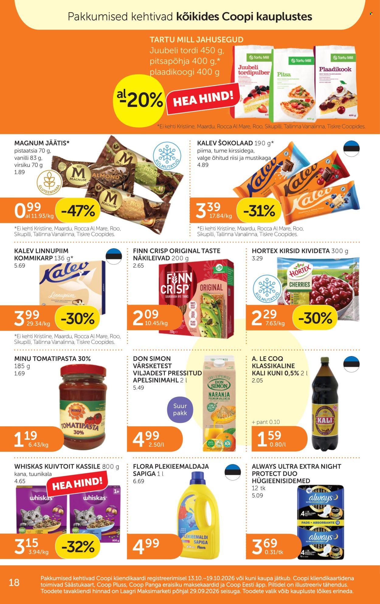 Coop kliendileht - 13.10.2026 - 19.10.2026. Lehekülg 18