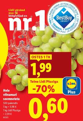 Hele viinamari seemneta