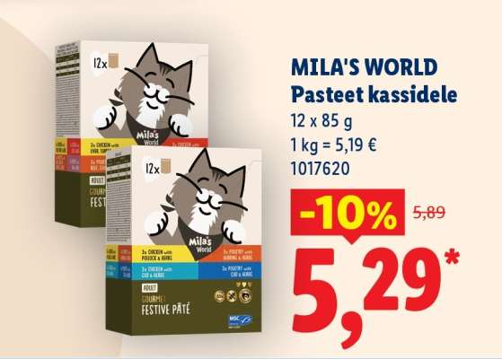 MILA'S WORLD Pasteet kassidele