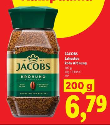 Jacobs Lahustuv kohv Krönung
