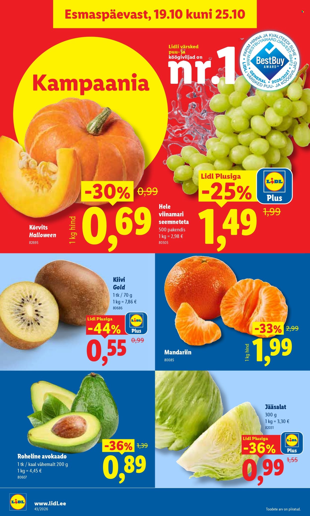 Lidl kliendileht - 19.10.2026 - 25.10.2026. Lehekülg 4