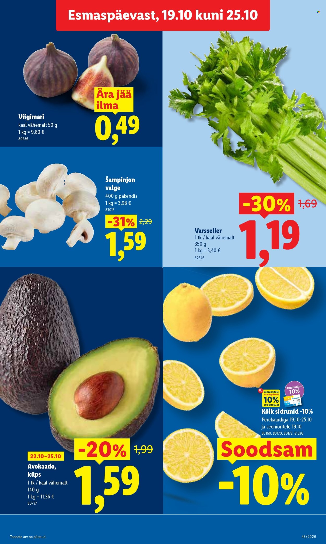 Lidl kliendileht - 19.10.2026 - 25.10.2026. Lehekülg 5
