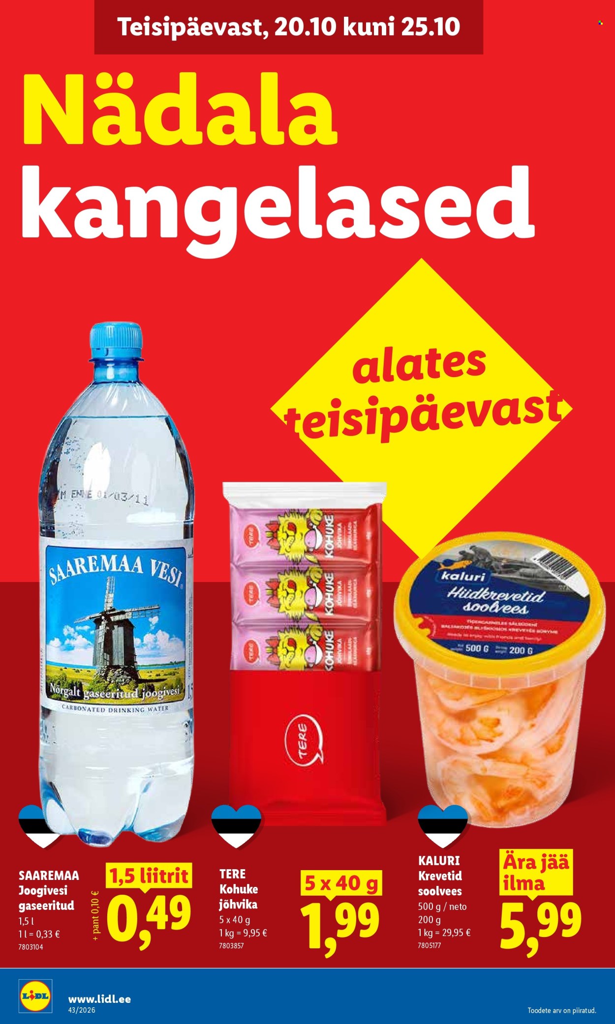 Lidl kliendileht - 19.10.2026 - 25.10.2026. Lehekülg 10