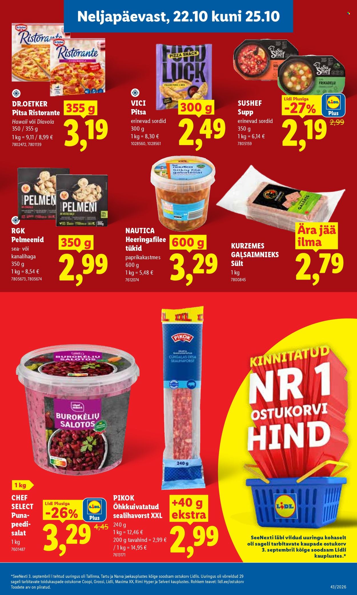 Lidl kliendileht - 19.10.2026 - 25.10.2026. Lehekülg 25