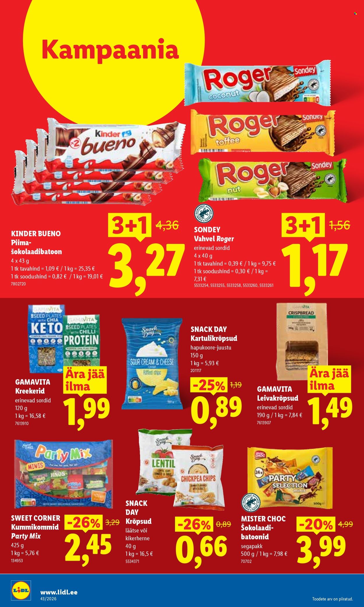 Lidl kliendileht - 19.10.2026 - 25.10.2026. Lehekülg 26