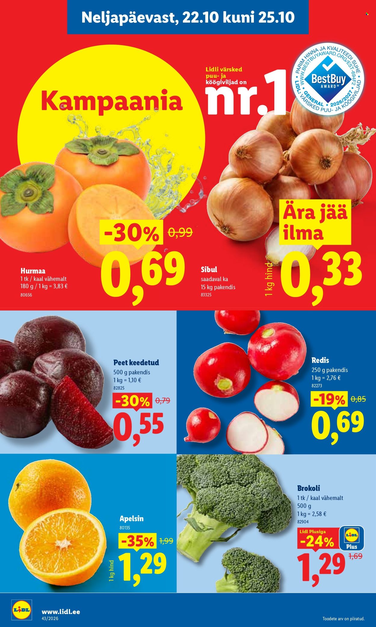 Lidl kliendileht - 19.10.2026 - 25.10.2026. Lehekülg 28