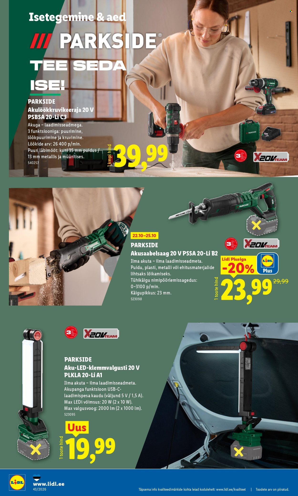 Lidl kliendileht - 19.10.2026 - 25.10.2026. Lehekülg 14