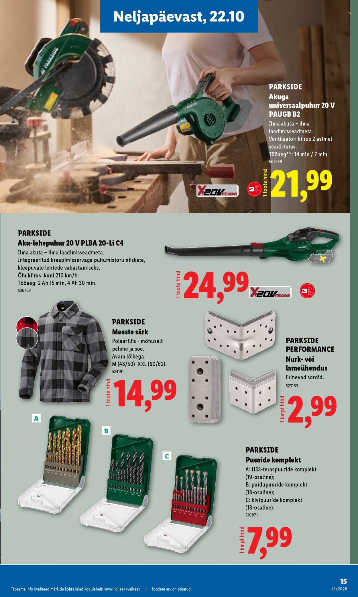 Lidl kliendileht - 19.10.2026 - 25.10.2026. Lehekülg 15