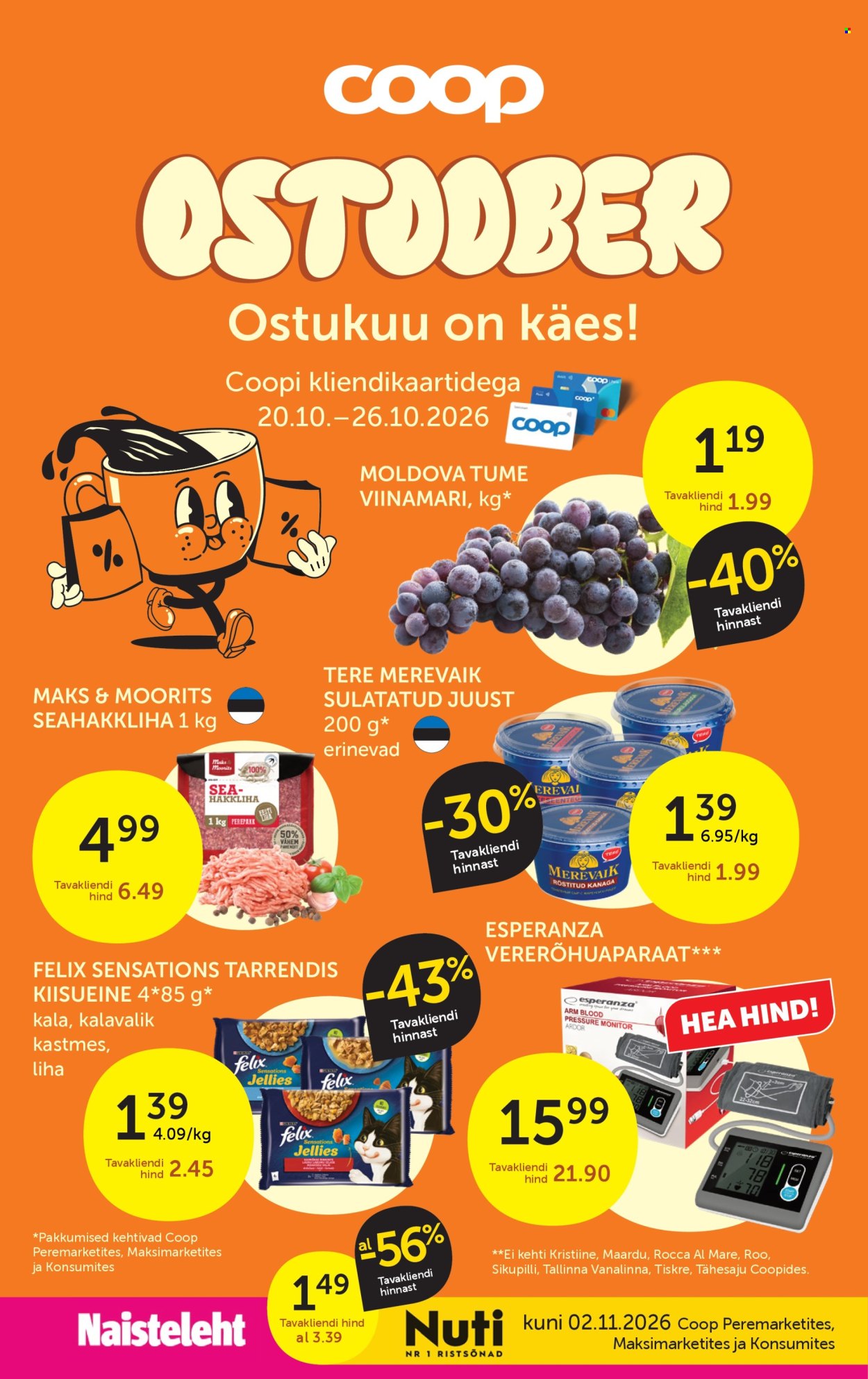 Coop kliendileht - 20.10.2026 - 26.10.2026. Lehekülg 1