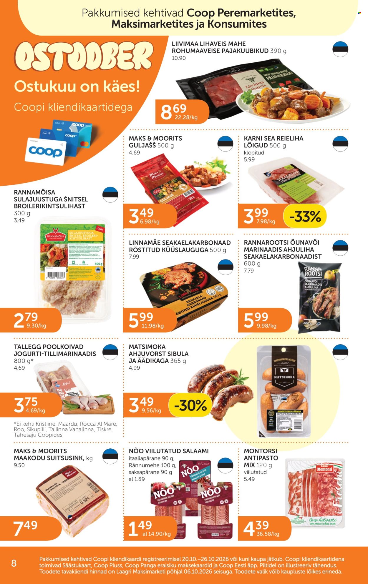 Coop kliendileht - 20.10.2026 - 26.10.2026. Lehekülg 8