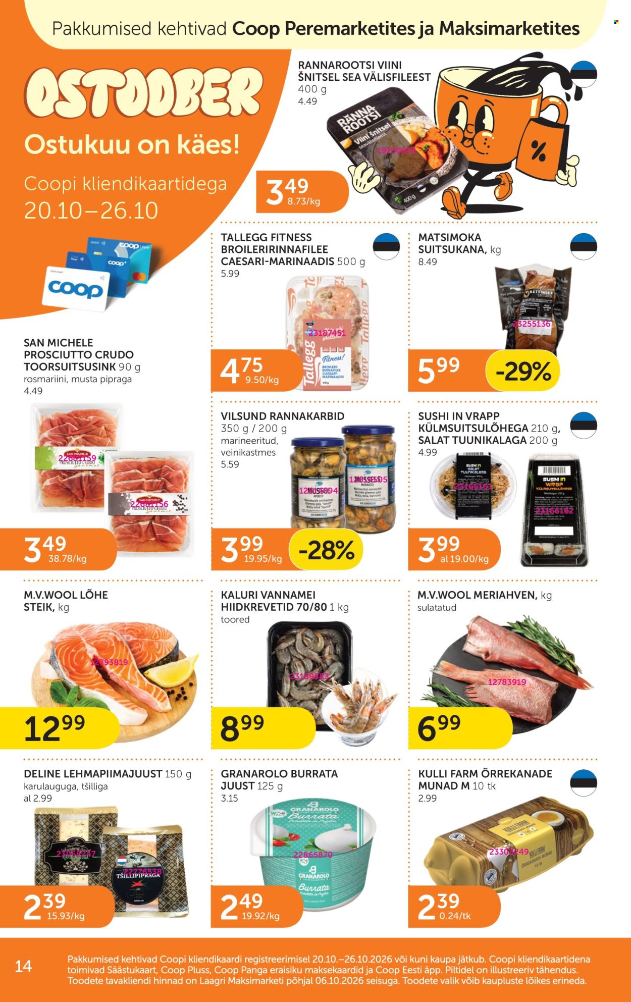 Coop kliendileht - 20.10.2026 - 26.10.2026. Lehekülg 14